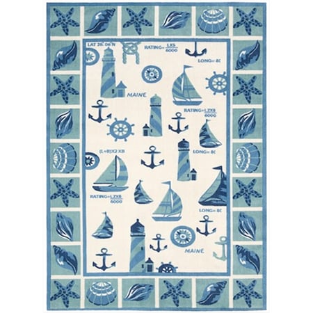 Nourison Shoreline Area Rug Collection Ivory 5 Ft X 7 Ft Rectangle 99446129505